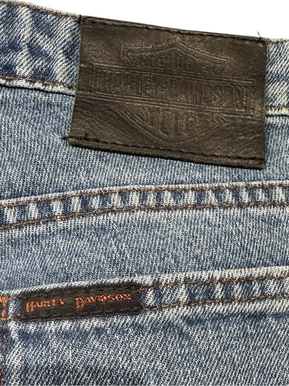 Vintage Harley-Davidson Straight Leg Medium Wash Women's Denim Jeans Size 10 - Picture 6 of 9
